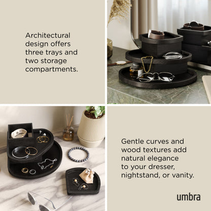 Umbra Cove Storage Box Black