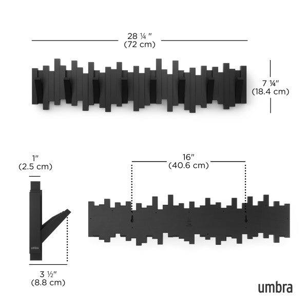 Umbra Sticks Multi Hook Black 8 Hook