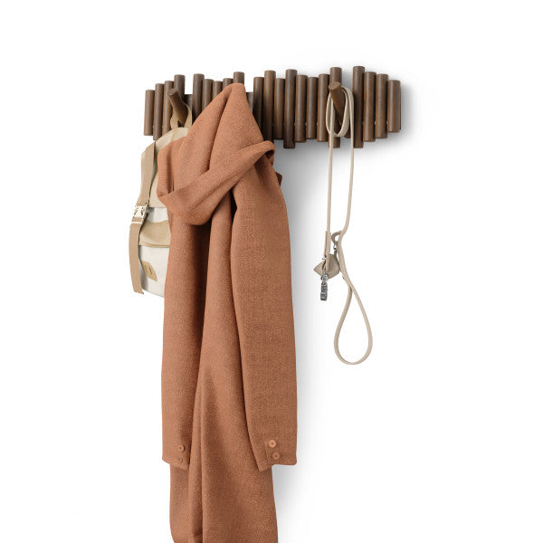 Umbra Picket 8 Hook Aged Walnut