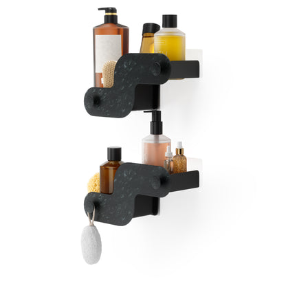 Umbra Nami Adhesive Bin Ocean Black Set of 2