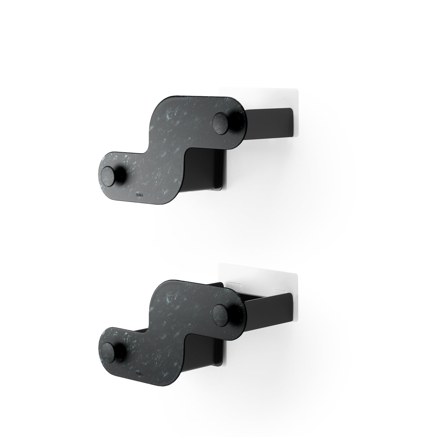 Umbra Nami Adhesive Bin Ocean Black Set of 2