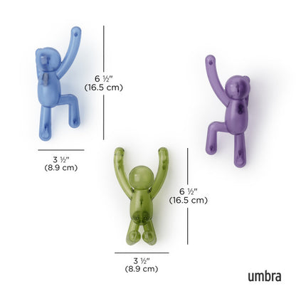 Umbra Buddy Hooks Gems Set of 3
