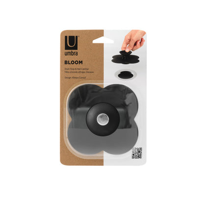 Umbra Bloom Drain Hair Catcher Black