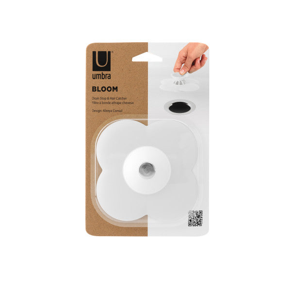 Umbra Bloom Drain Hair Catcher White