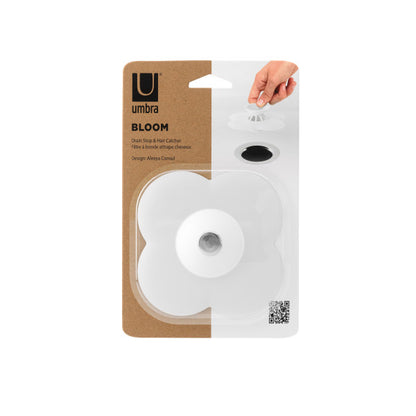 Umbra Bloom Drain Hair Catcher White