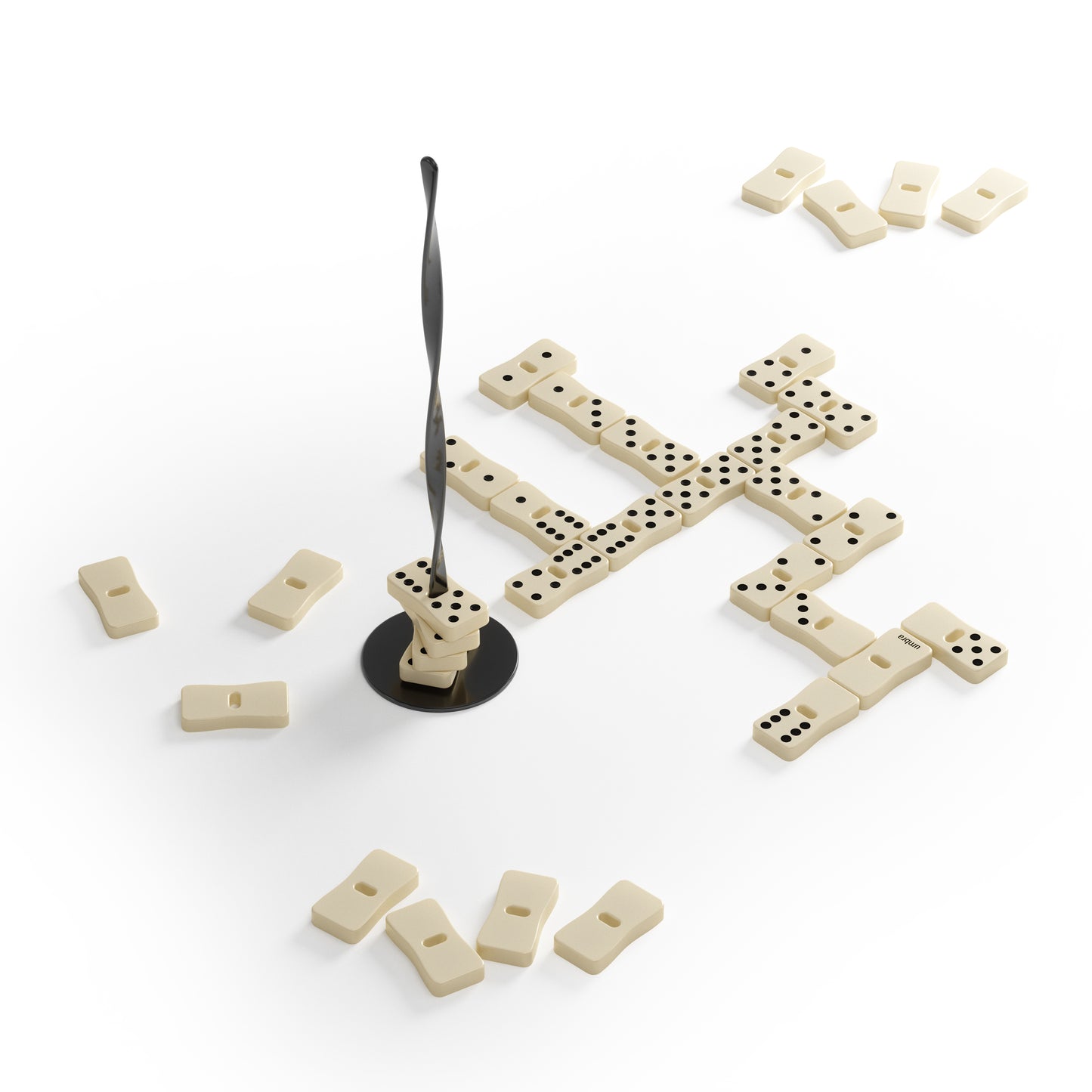 Umbra Spintile Dominos Black