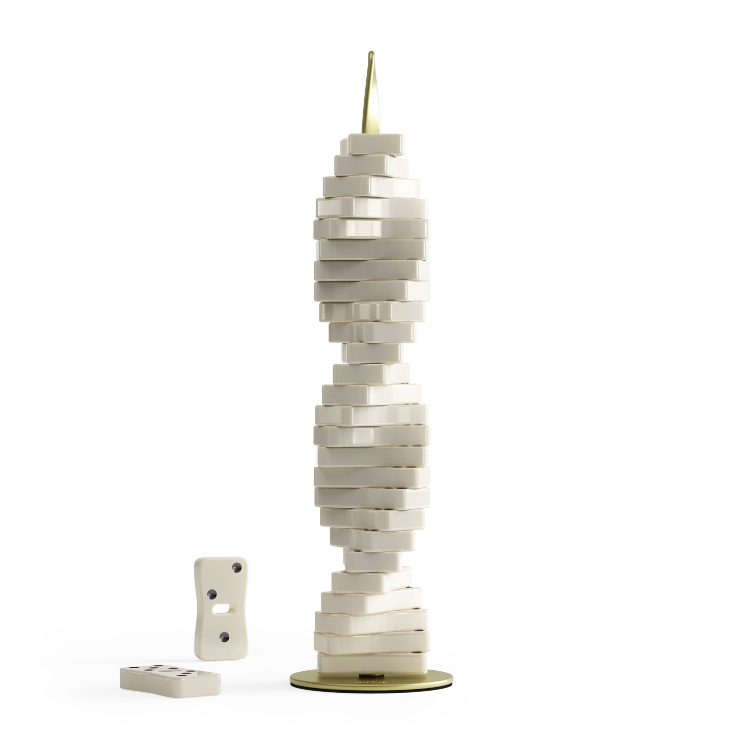 Umbra Spintile Dominos Brass