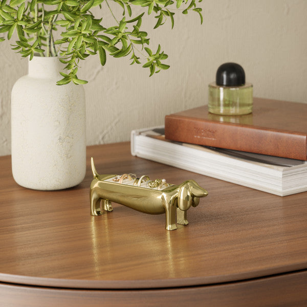 Umbra Dachsie Ring Holder Brass
