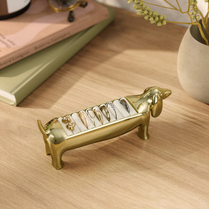 Umbra Dachsie Ring Holder Brass