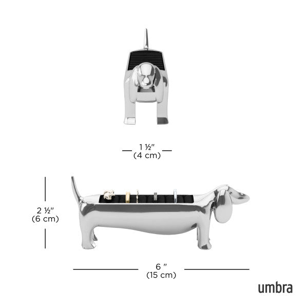 Umbra Dachsie Ring Holder Chrome