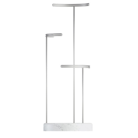 Umbra Tesora Marble Jewelery Stand White & Nickel