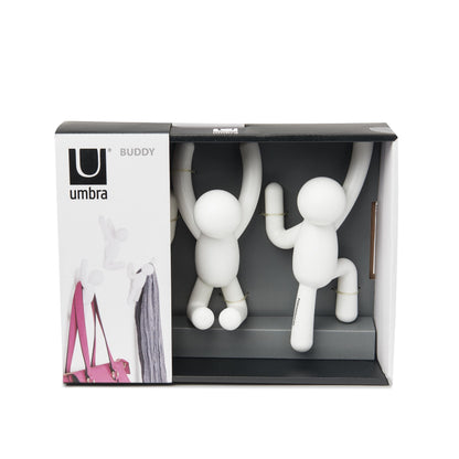 Umbra Buddy Hooks White Set of 3