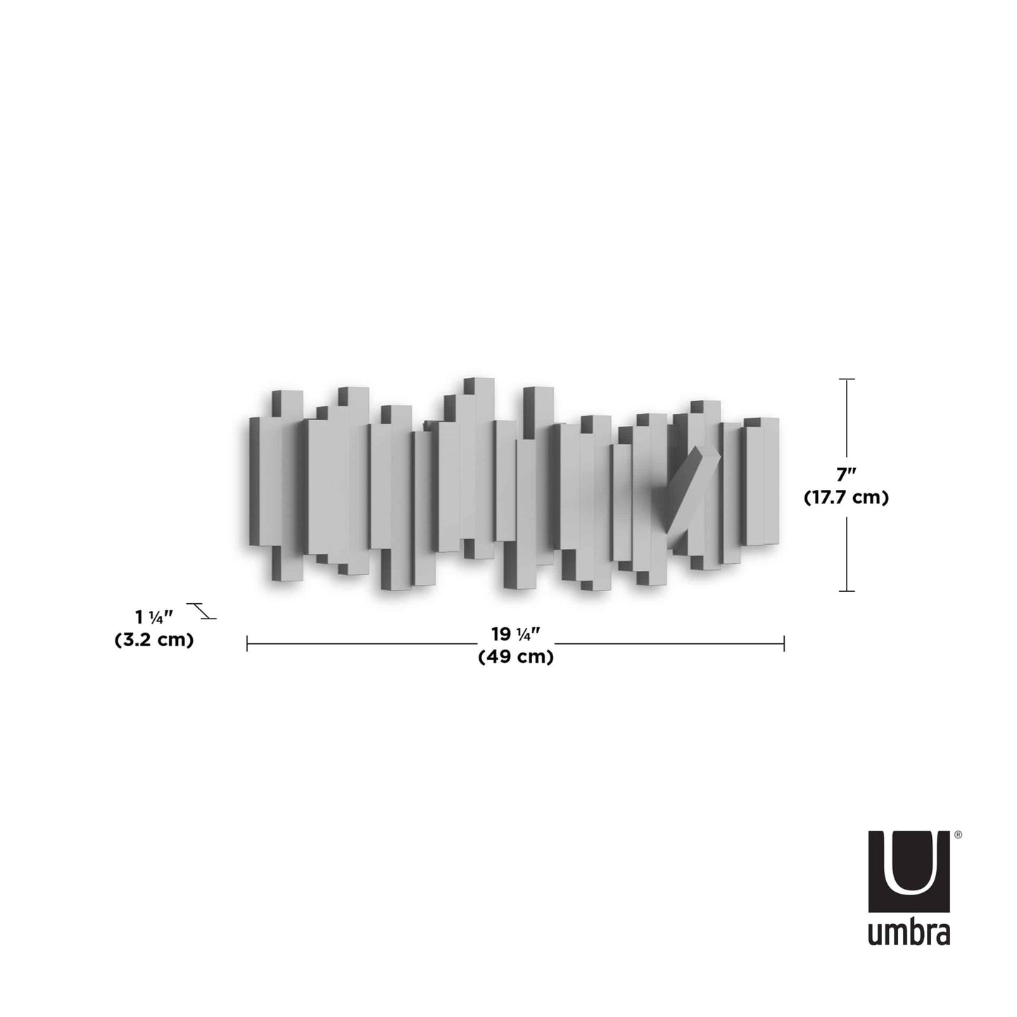 Umbra Sticks Multi Hook Grey