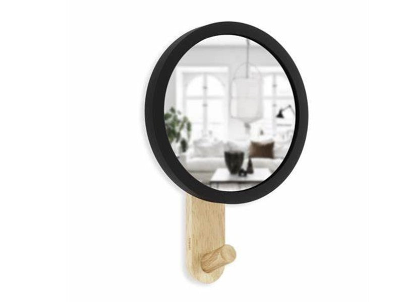 Umbra Hub Mirror Hook Single Black & Natural