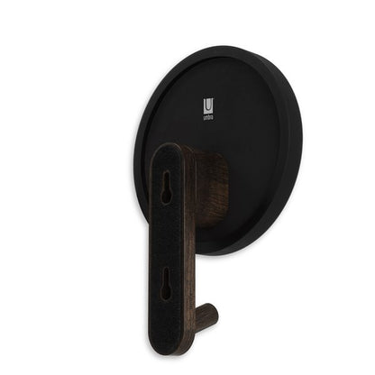 Umbra Hub Mirror Hook Single Black & Walnut