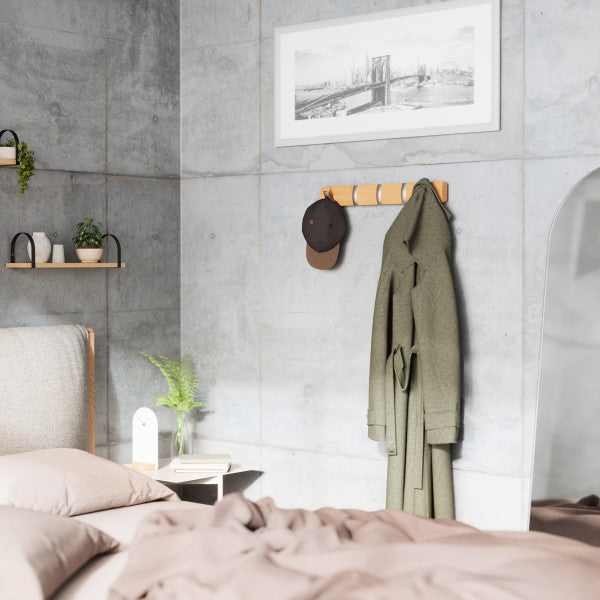 Umbra Flip Mounted Coat Rack 5 Hook