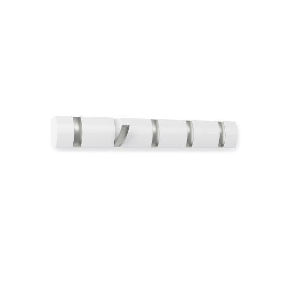 Umbra Flip Hook Set of 5 White High Gloss