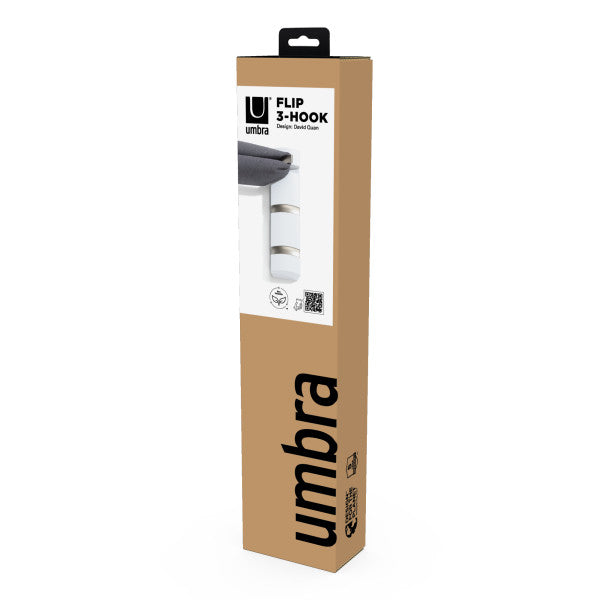 Umbra Flip Hook Set of 3 White