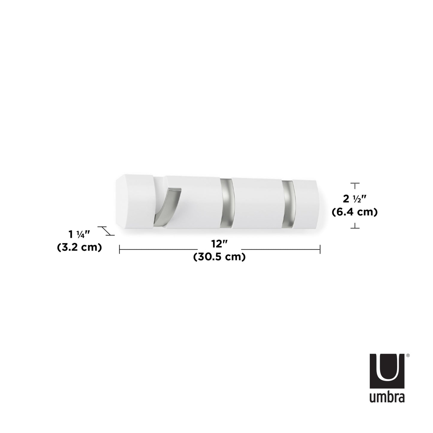 Umbra Flip Hook Set of 3 White