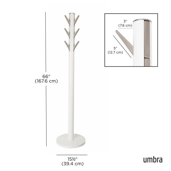 Umbra Flapper Coat Rack White