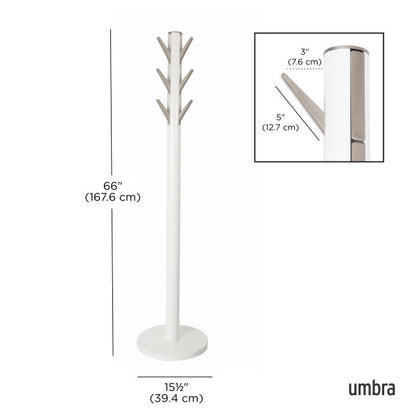 Umbra Flapper Coat Rack White