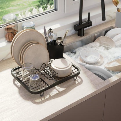 Umbra Sinkin Dish Rack Black