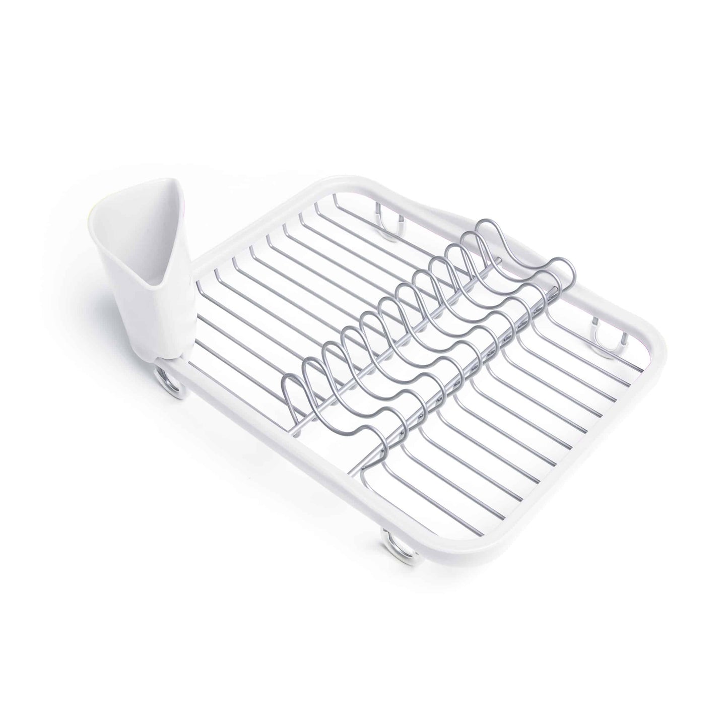 Umbra Sinkin Dish Rack White & Nickel