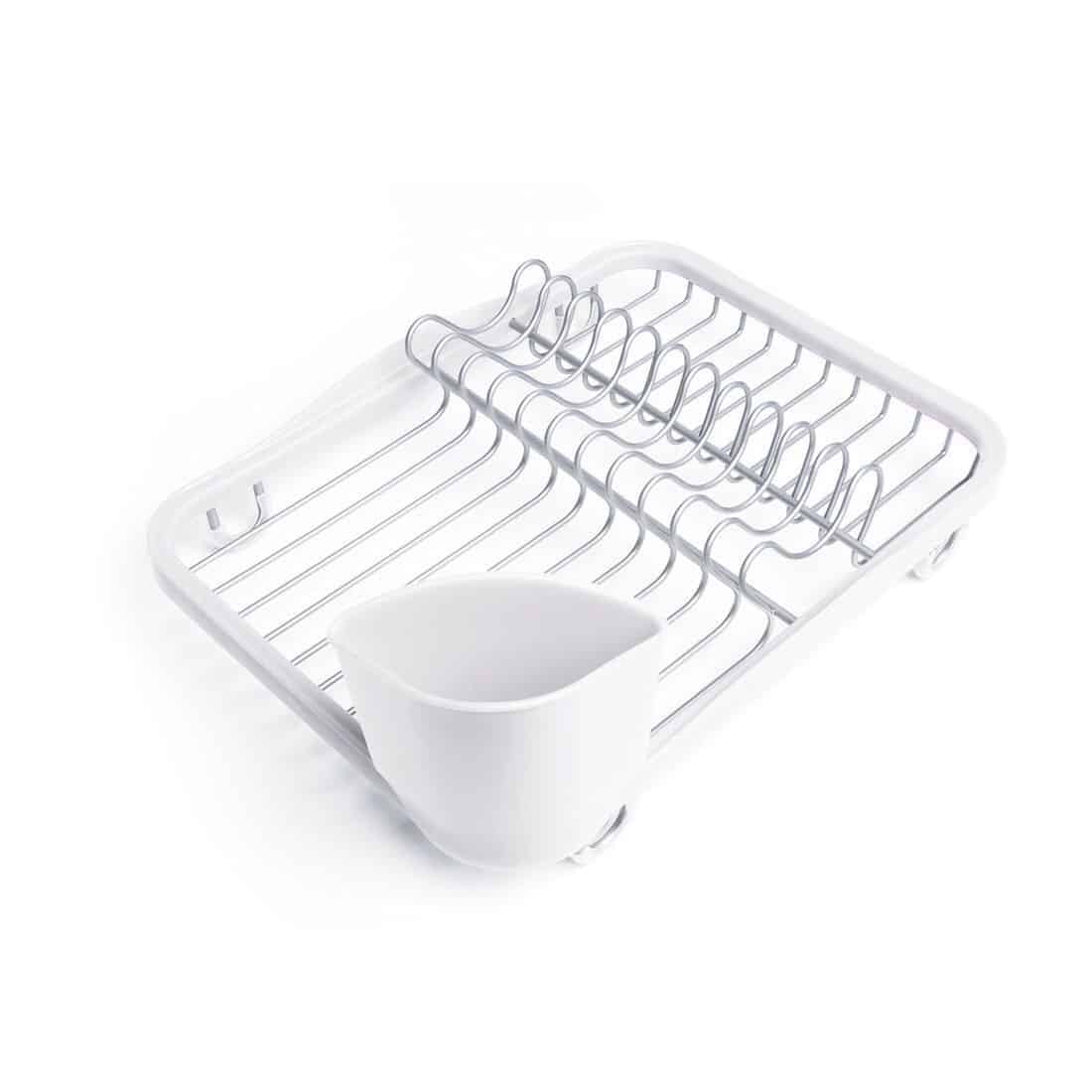 Umbra Sinkin Dish Rack White & Nickel