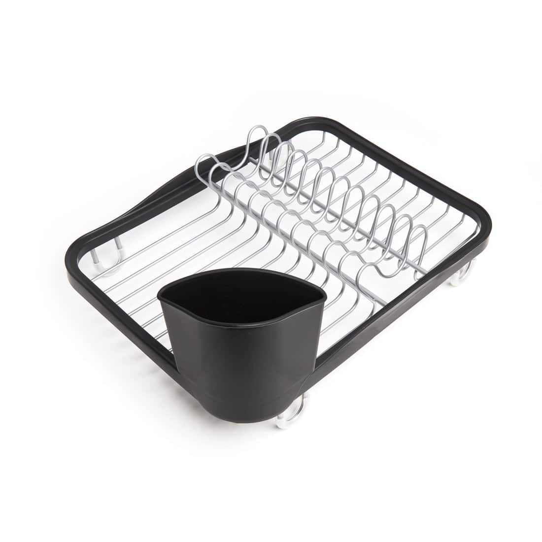 Umbra Sinkin Dish Rack Smoke & Nickel