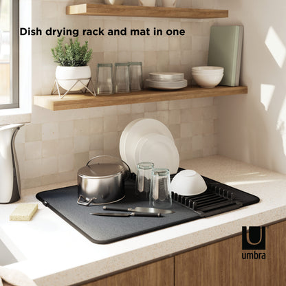 Umbra Udry Drying Rack Mat Black