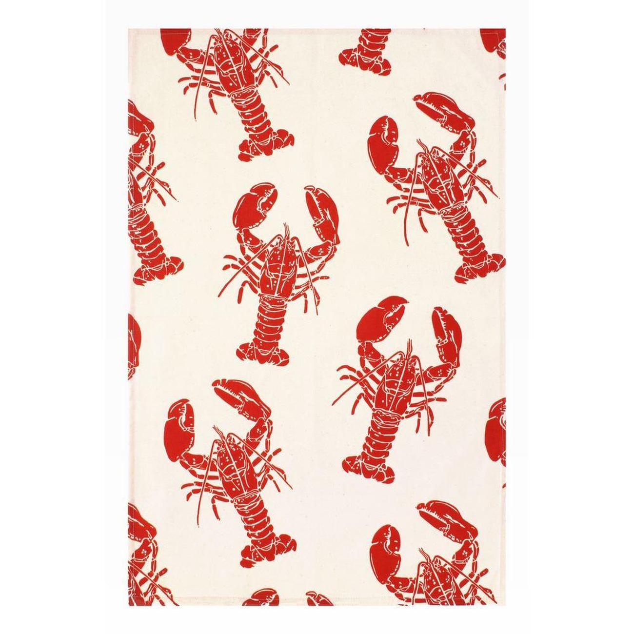 Ulster Weavers Tea Towel Lobster Red
