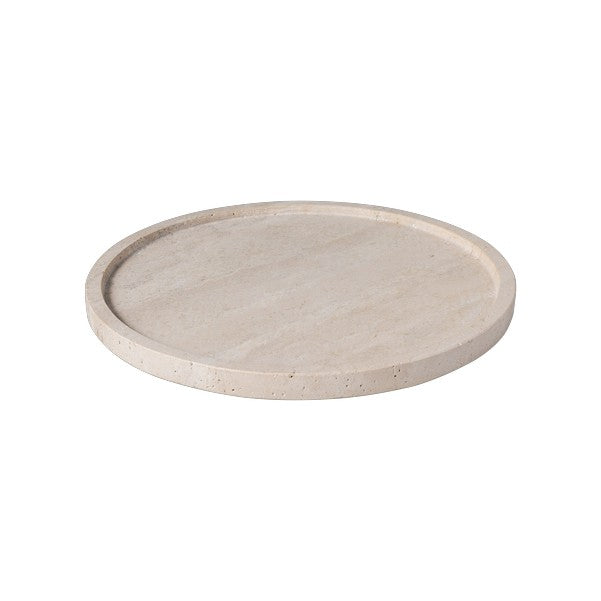 Manufacture Travertine Serving Platter Round