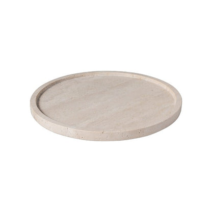 Manufacture Travertine Serving Platter Round