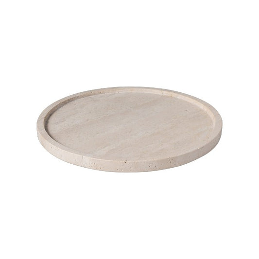 Manufacture Travertine Serving Platter Round