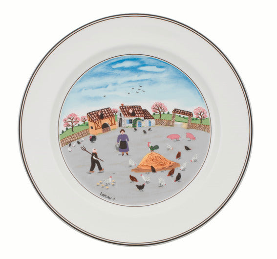 Design Naif Flat Plate Poultry Farm 27cm