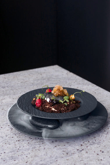 Manufacture Rock Black Pasta Plate 29cm