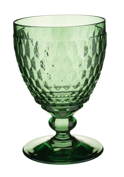 Boston Red Wine Goblet Green