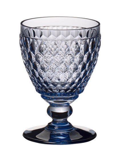 Boston White Wine Goblet Blue