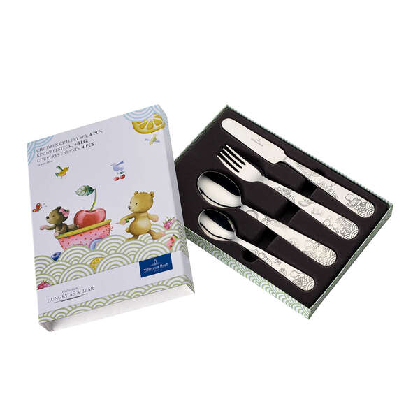 Hungry Bear Children Cutlery Set of 4