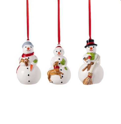 Nostalgic Ornaments Snowmen Set of 3