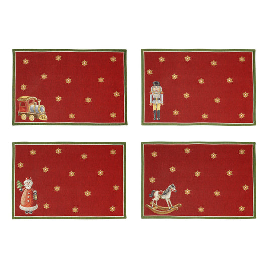 Toy's Delight Anniversary Placemat Set of 4