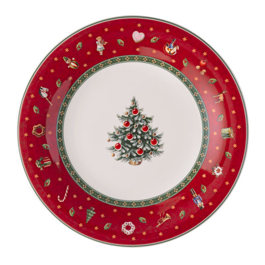 Toy's Delight Special Dessert Plate Red