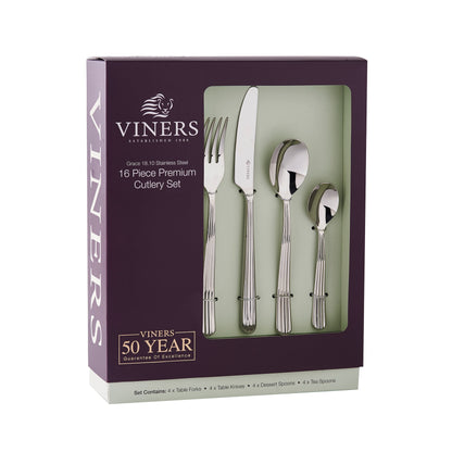 Viners Grace Cutlery Set 16 Piece 18/10