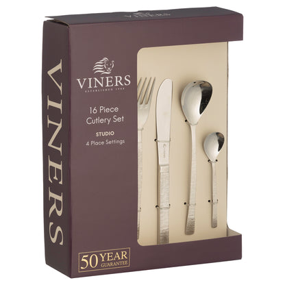 Viners Studio Cutlery Set 16 Piece 18/10