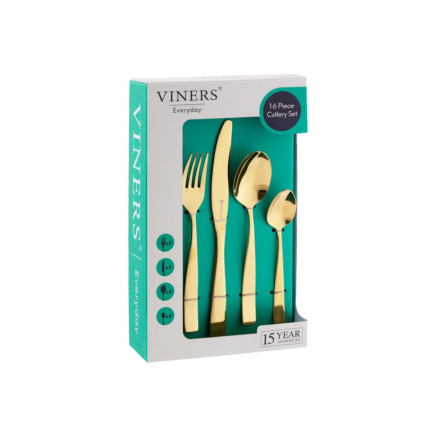 Viners Everyday Purity Gold 16 Piece