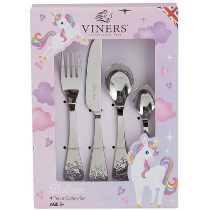 Viners Kids Cutlery Believe Set of 4