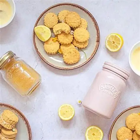 Kilner Ceramic Push Top Dusty Pink Jar 600ml