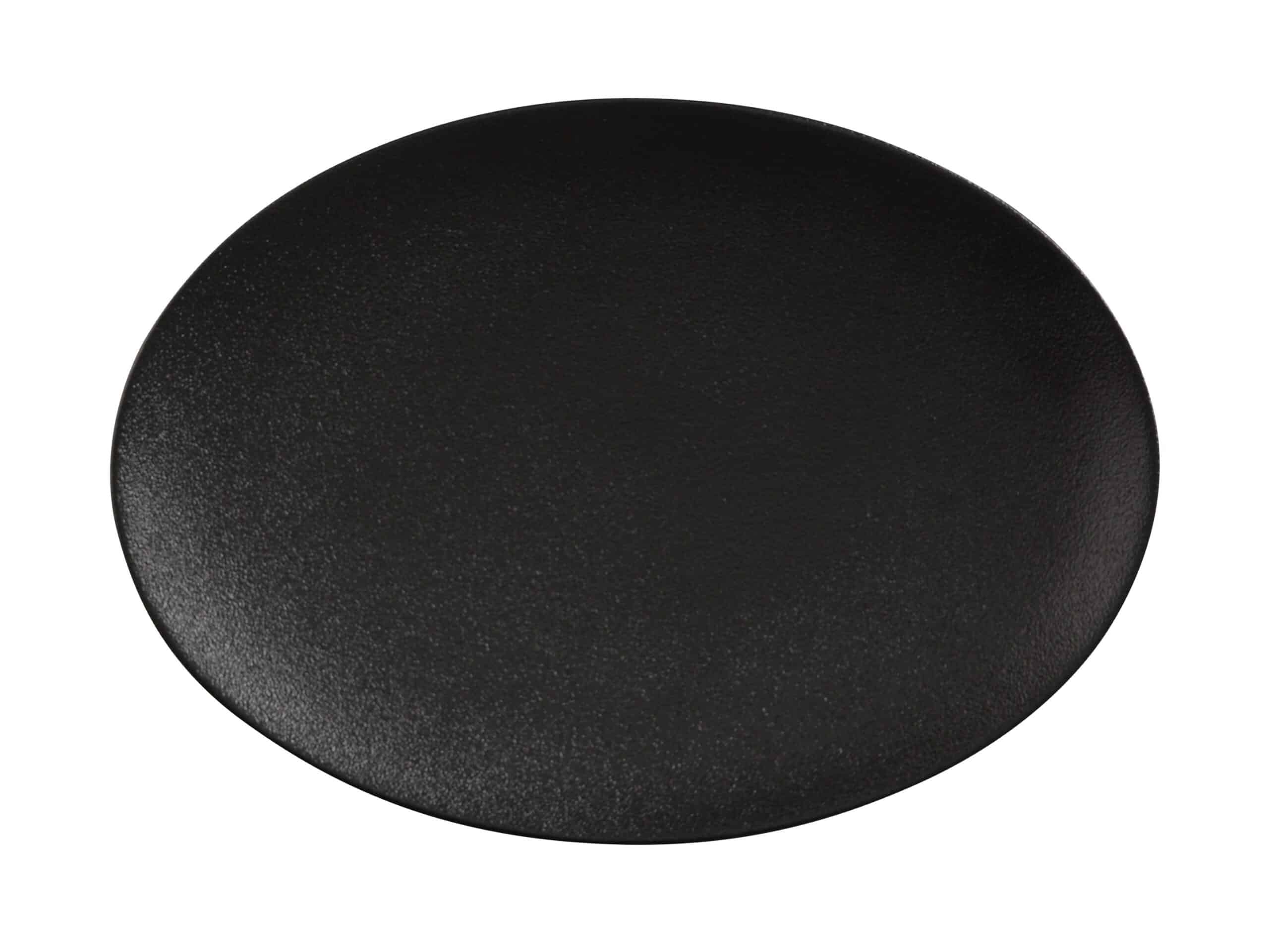 Maxwell Williams Caviar Oval Platter Black
