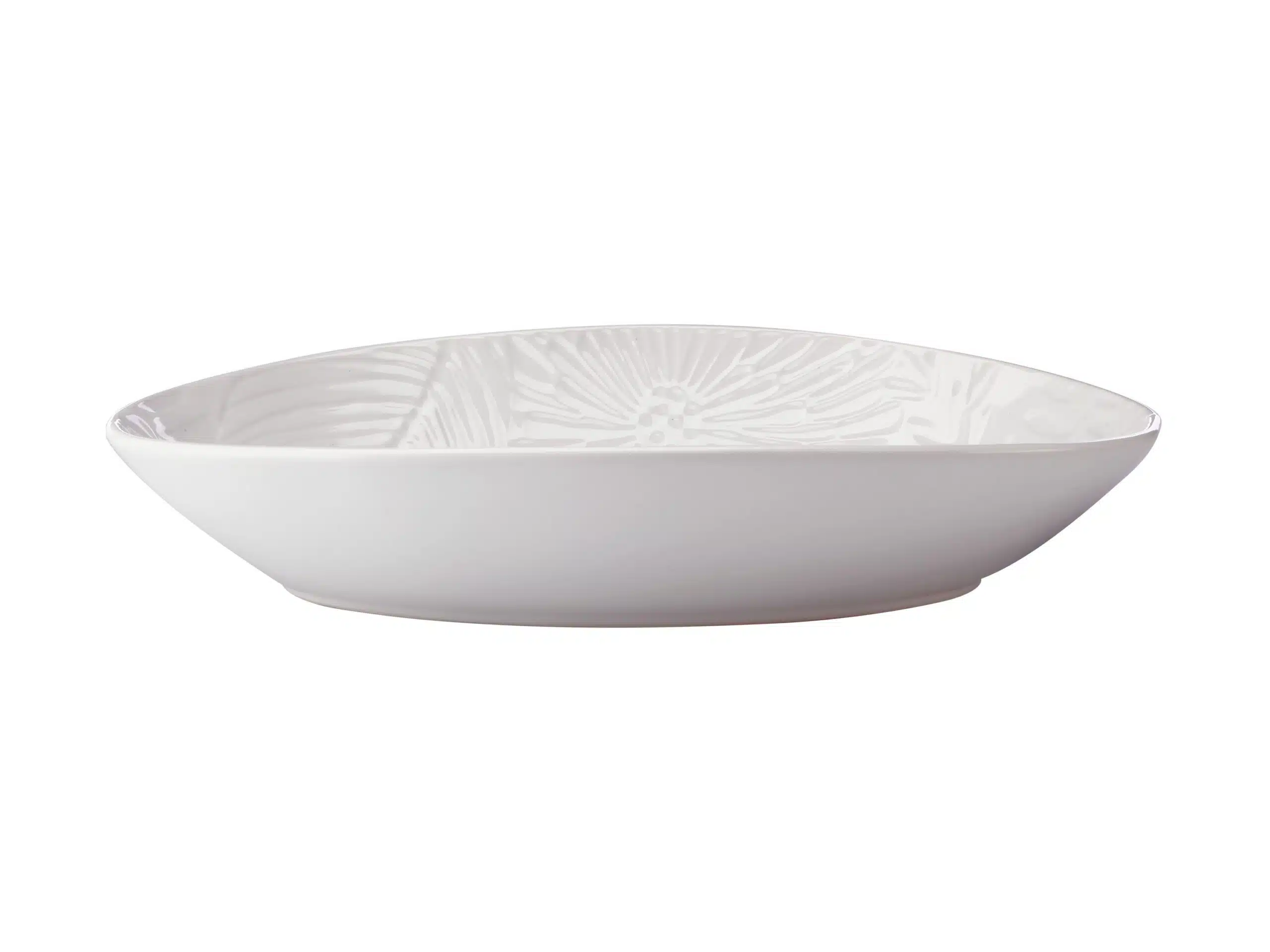 Maxwell Williams Panama Oval Bowl White 24x17cm