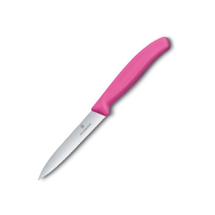 Victorinox Paring Knife Serrated Pink 10cm